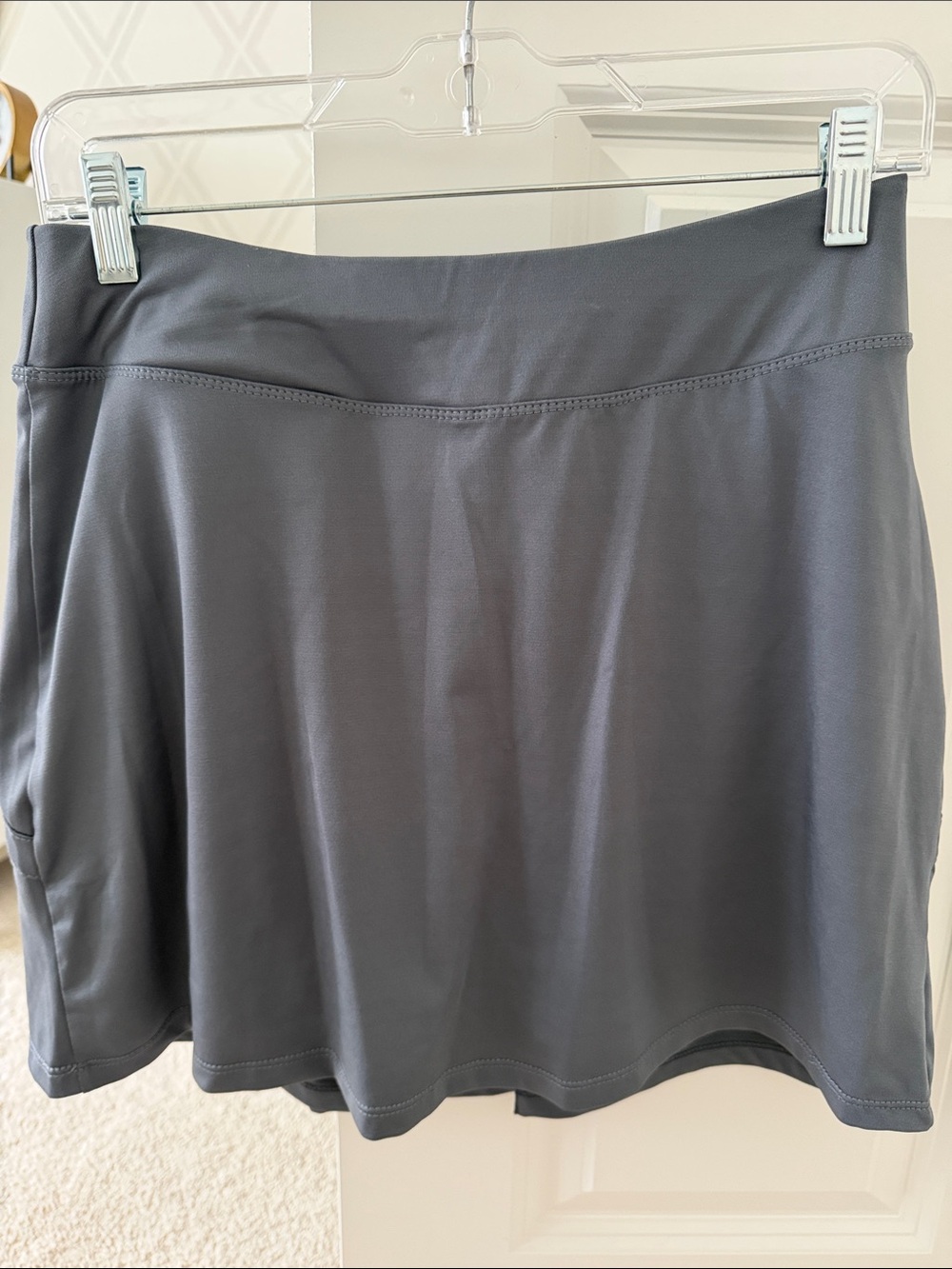Gray Women's Active Skort with Smooth Stretch Waistband